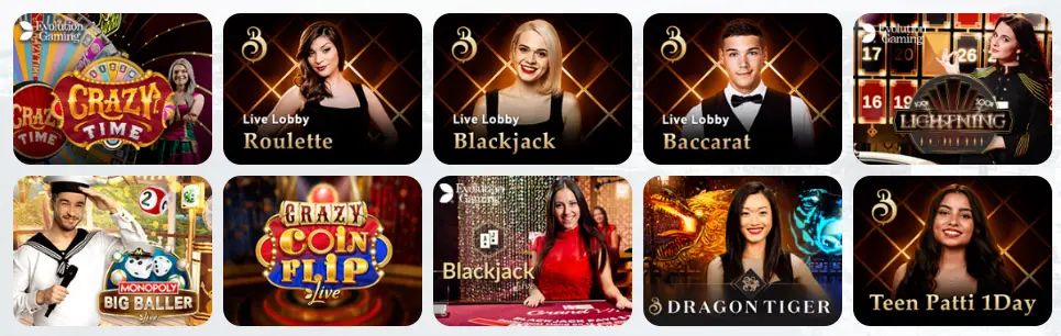Juegos de casino en vivo Trebolplay Casino